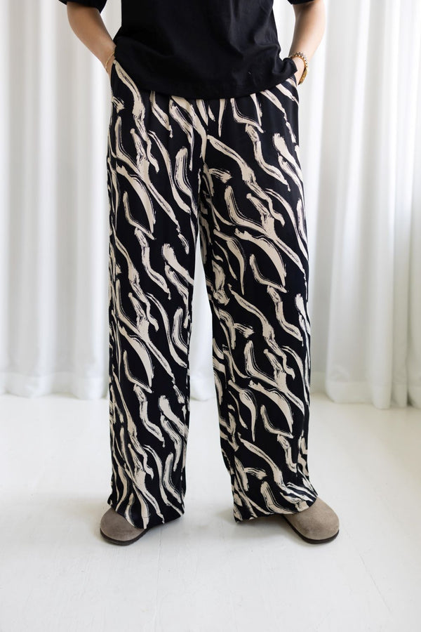 Mia Noura Mia Noura Pants 12 Trousers - Woman Black/Paint