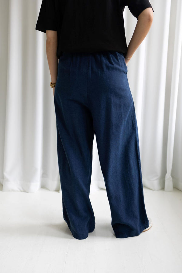 Mia Noura Mia Noura Pants 13 Trousers - Woman Dark Blue