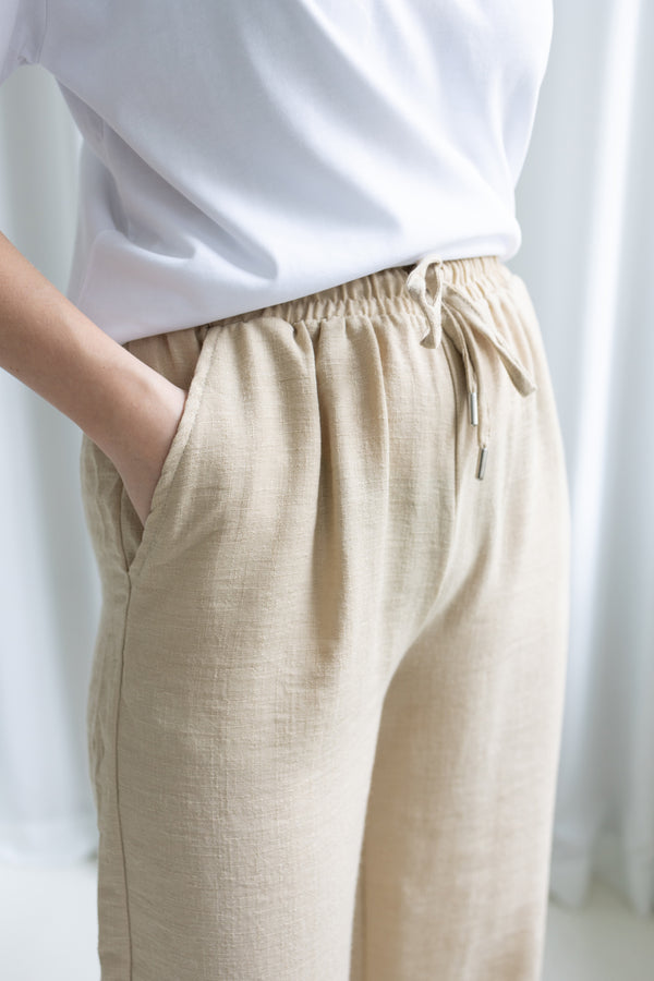 Mia Noura Mia Noura Pants 4 Trousers - Woman Beige