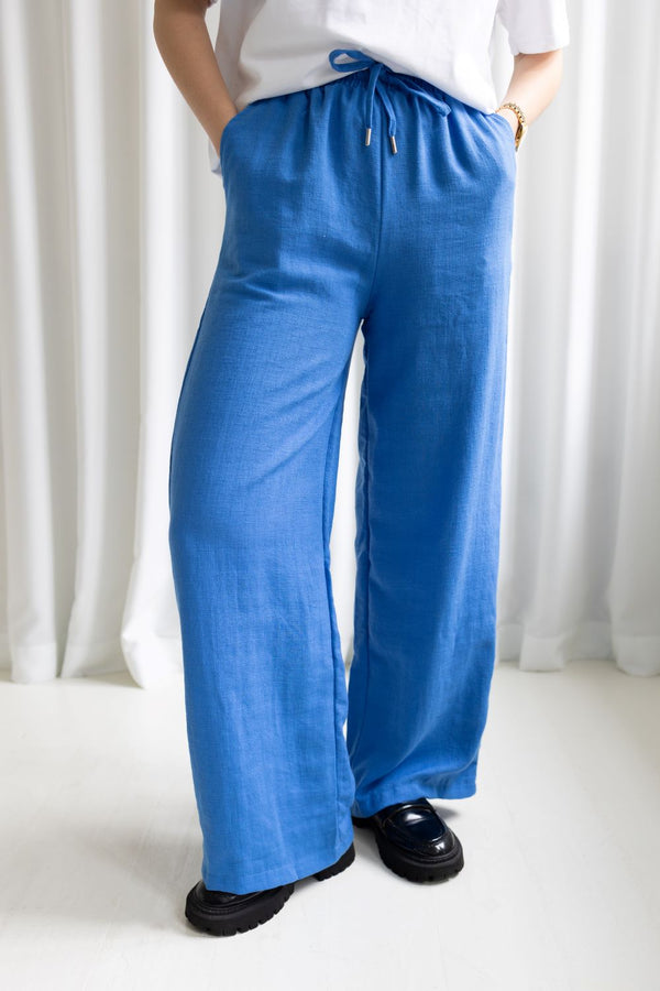 Mia Noura Mia Noura Pants 6 Trousers - Woman Blue