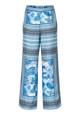 Love & Divine love1024-7 Trousers - Woman Blue Scarf