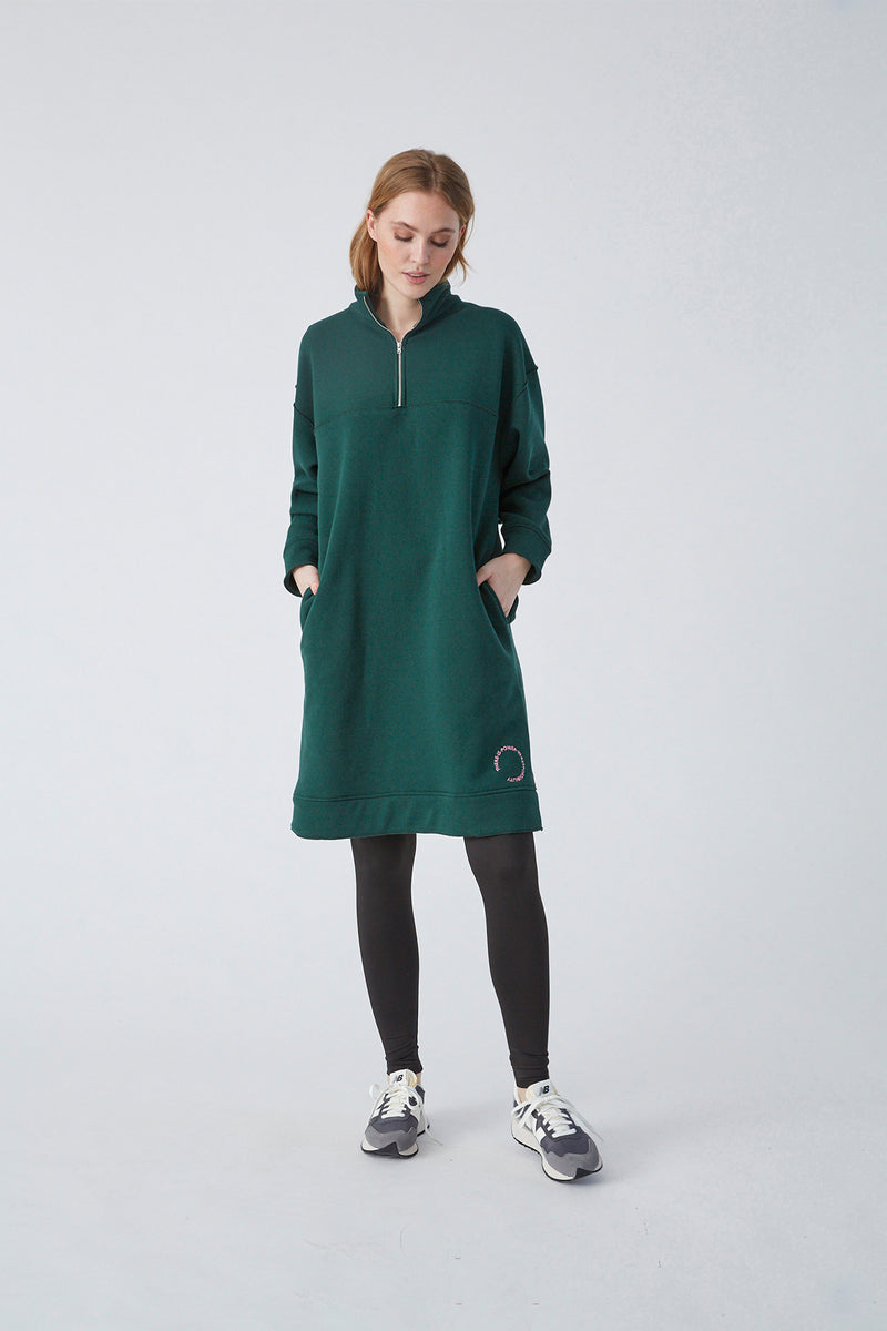 MILK Copenhagen Dalana Sweat Dress Dress - Woman Dark Green