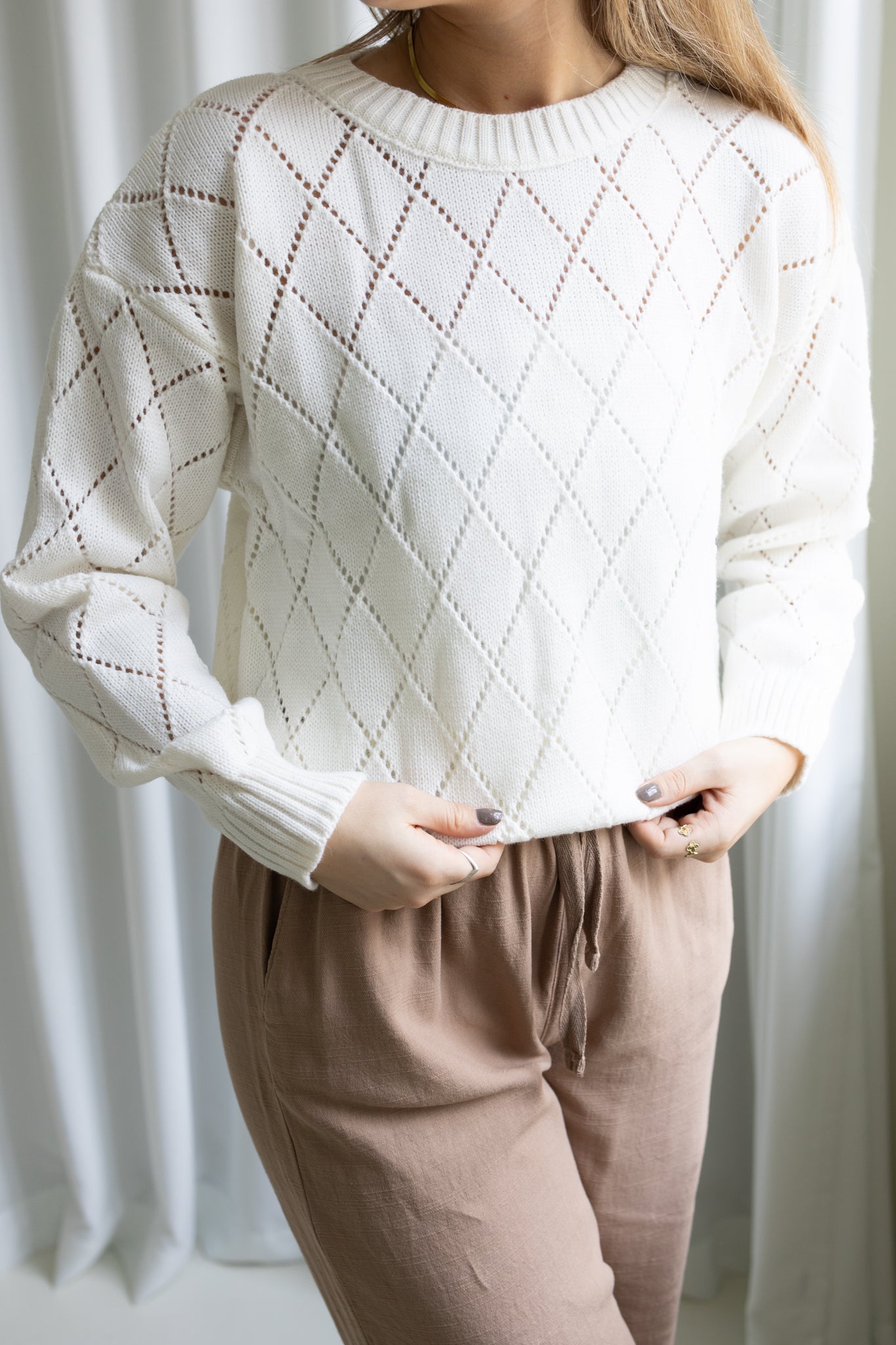 Joyce Knit Blouse - White – DK MILK Copenhagen