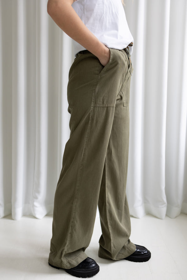 Volumex Melissa Pant Trousers - Woman Khaki