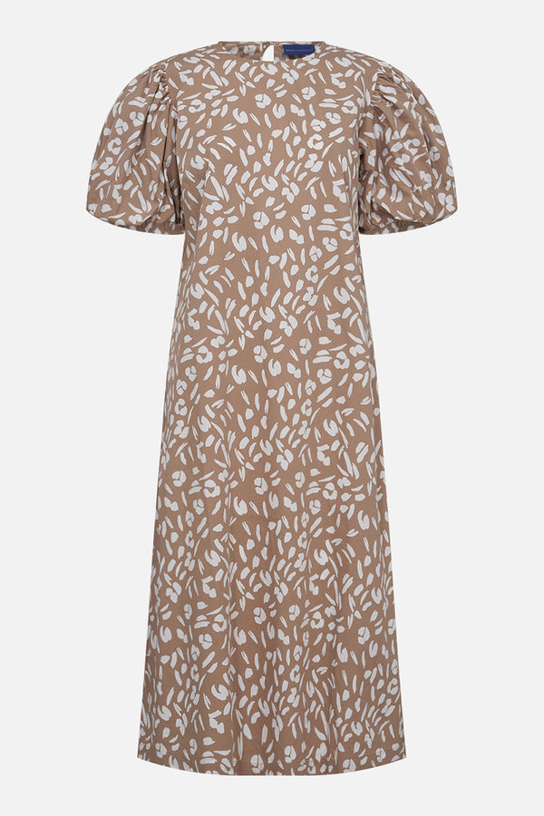 MILK Copenhagen Mihira dress Dress - Woman Brown/White Stroke