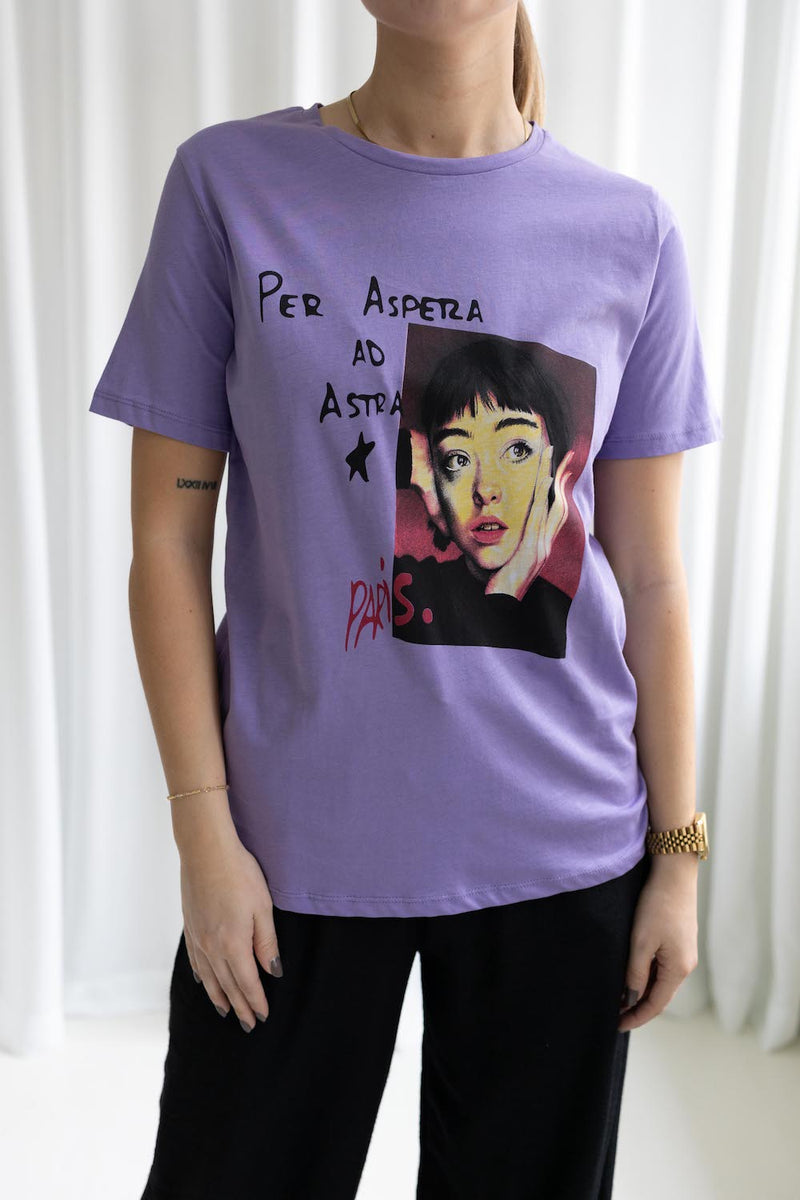Miss Poem Miss Poem T-shirt 1 T-shirts - Woman Light Purple