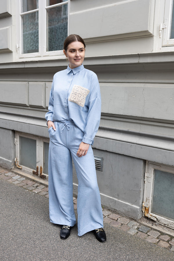 Top Show PANT 1 Trousers - Woman Light Blue