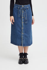 Sorbet SBRAW SKIRT Skirts - Woman Denim Blue
