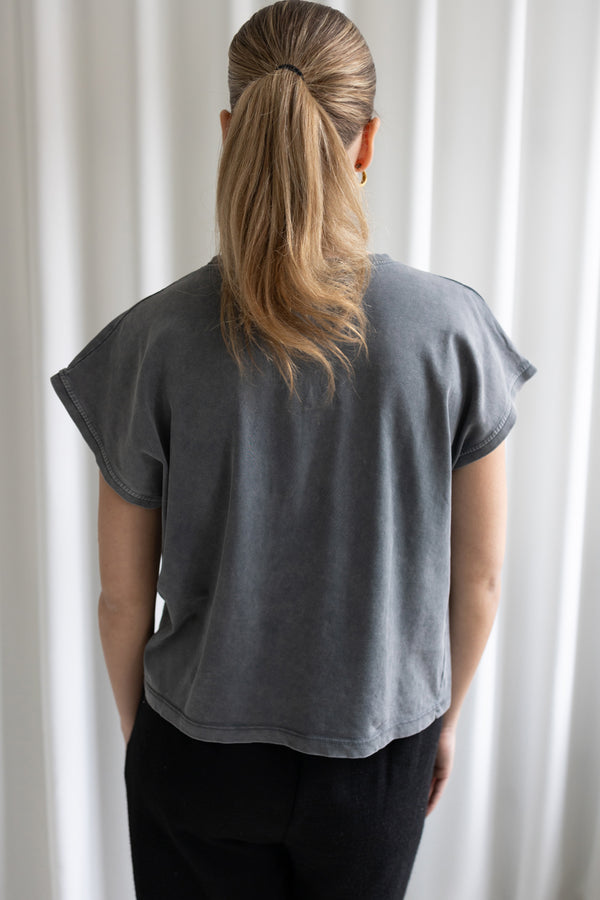 Snow Basic Snow Basic T-Shirt 7 T-shirts - Woman Washed Grey