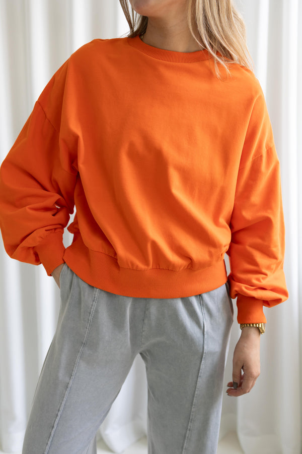 Soul Soul Sweat Shirt 5 Sweats - Woman Orange