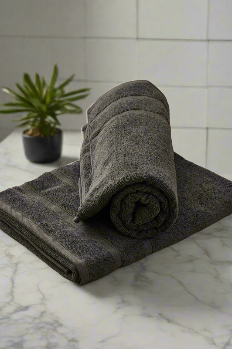MILK Copenhagen Strand/Badehåndklæde 85x170cm, 2-pack Towels Charcoal