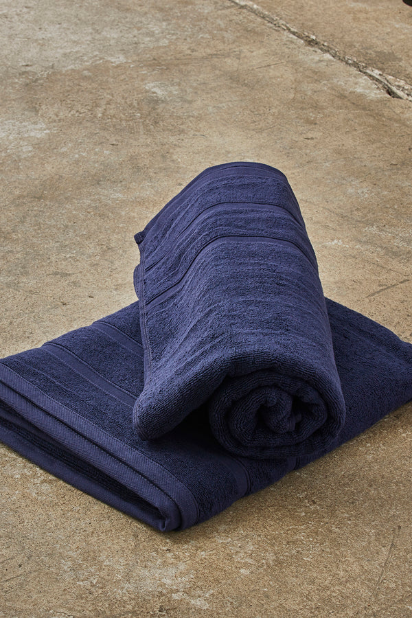 MILK Copenhagen Strand/Badehåndklæde 85x170cm, 2-pack Towels Navy