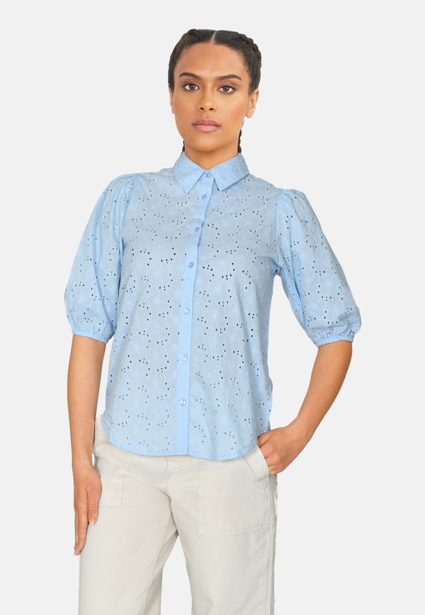 Sisters Point VIBBY-SH3 Shirts - Woman Cashmere Blue