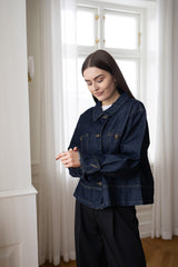 MILK Copenhagen Zoe Denim Jacket Jackets - Women Blue - Denim
